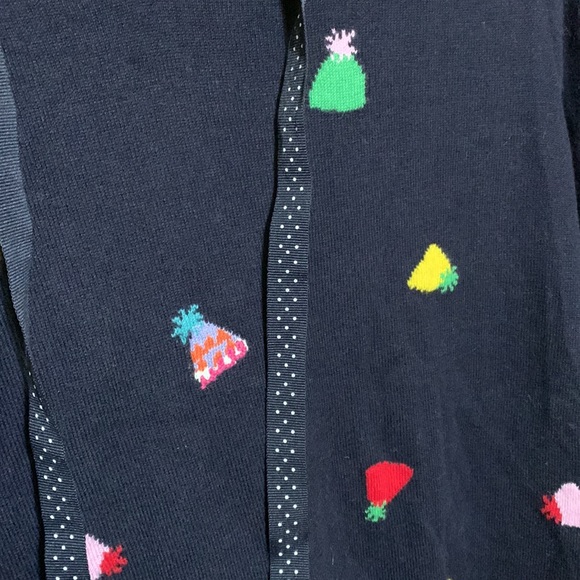 TALBOTS- NAVY BLUE, LIGHTWEIGHT SWEATER W/TOBOGGAN’S (2Xp) - Picture 6 of 6